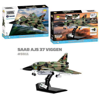 Saab AJS37 Viggen brick plane model - COBI 5911 - 910 bricks Planes Cobi 