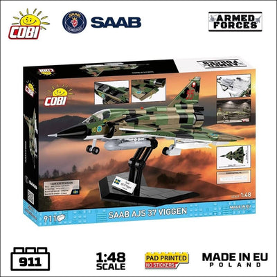 Saab AJS37 Viggen brick plane model - COBI 5911 - 910 bricks Planes Cobi 