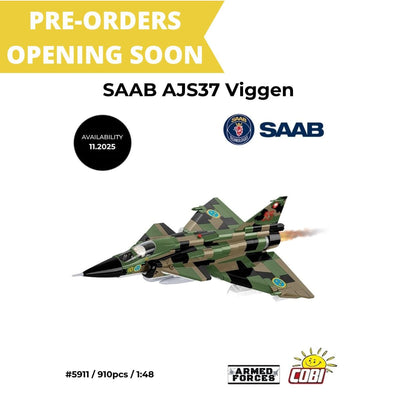 Saab AJS37 Viggen brick plane model - COBI 5911 - 910 bricks Planes Cobi 