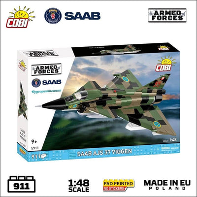 Saab AJS37 Viggen brick plane model - COBI 5911 - 910 bricks Planes Cobi 