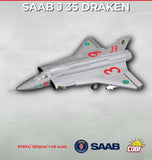 Saab J 35 Draken Linkoping brick plane model - COBI 5934 - 582 bricks Planes Cobi 