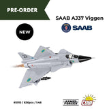 Saab VJ37 Viggen brick plane model - COBI 5915 - 836 bricks Planes Cobi 