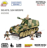 Sd.Kfz. 124 Wespe brick tank model - COBI 2598 - 855 bricks EXECUTIVE EDITION TANK COBI 