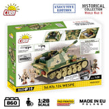 Sd.Kfz. 124 Wespe brick tank model - COBI 2598 - 860 bricks EXECUTIVE EDITION TANK COBI 