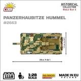 Sd.Kfz. 165 Hummel brick tank model - COBI 2663 - 1116 bricks Tank COBI 