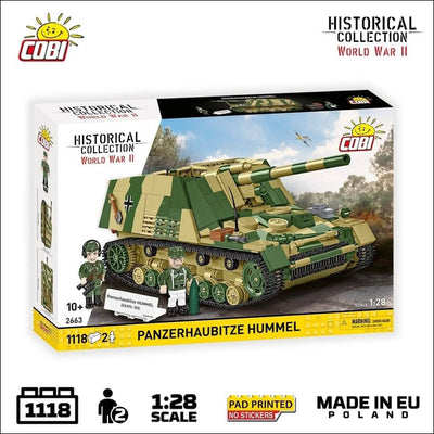 Sd.Kfz. 165 Hummel brick tank model - COBI 2663 - 1116 bricks Tank COBI 
