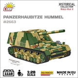 Sd.Kfz. 165 Hummel brick tank model - COBI 2663 - 1116 bricks Tank COBI 