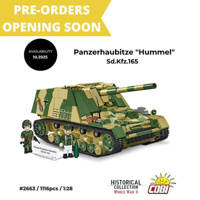 Sd.Kfz. 165 Hummel brick tank model - COBI 2663 - 1116 bricks Tank COBI 
