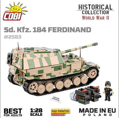 S.D.KFZ.184 Ferdinand brick tank model - COBI-2583 - 1268 bricks Cobi 