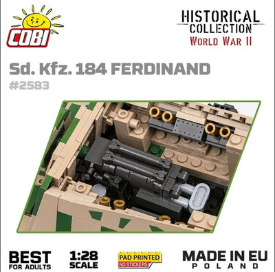 S.D.KFZ.184 Ferdinand brick tank model - COBI-2583 - 1268 bricks Cobi 