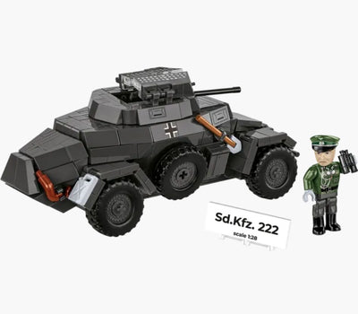 Sd.Kfz.222 armoured car brick model - COBI 2657 - 502 bricks car Cobi 