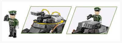 Sd.Kfz.222 armoured car brick model - COBI 2657 - 502 bricks car Cobi 