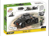 Sd.Kfz.222 armoured car brick model - COBI 2657 - 502 bricks car Cobi 