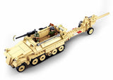 Sd.Kfz.251 Half track K18 105MM cannon brick model - Sluban M38-B0695 - 460 bricks Tank SLUBAN 