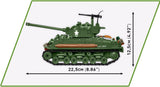 Sherman M4A3E8 (76)W brick tank model- COBI 3118 - 865 bricks Tank Cobi 