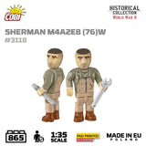 Sherman M4A3E8 (76)W brick tank model- COBI 3118 - 865 bricks Tank Cobi 