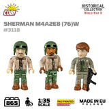 Sherman M4A3E8 (76)W brick tank model- COBI 3118 - 865 bricks Tank Cobi 