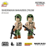 Sherman M4A3E8 (76)W brick tank model- COBI 3118 - 865 bricks Tank Cobi 