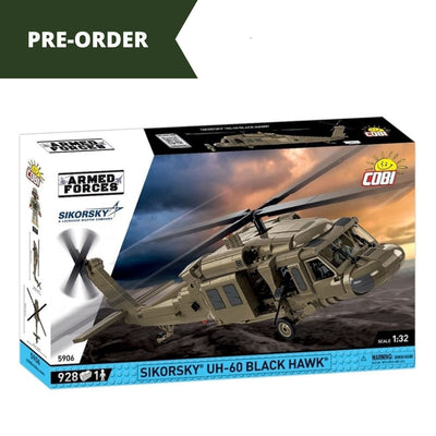 Sikorsky UH-60 Black Hawk helicopter brick model - COBI 5906 - 928 bricks Planes Cobi 