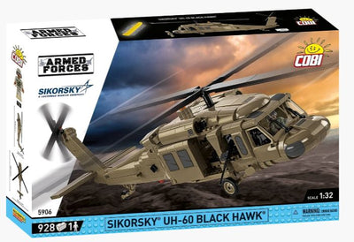 Sikorsky UH-60 Black Hawk helicopter brick model - COBI 5906 - 928 bricks Planes Cobi 