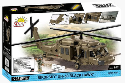 Sikorsky UH-60 Black Hawk helicopter brick model - COBI 5906 - 928 bricks Planes Cobi 