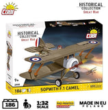 Sopwith. F.1 Camel brick plane model - COBI 2999 - 185 bricks Planes Cobi 