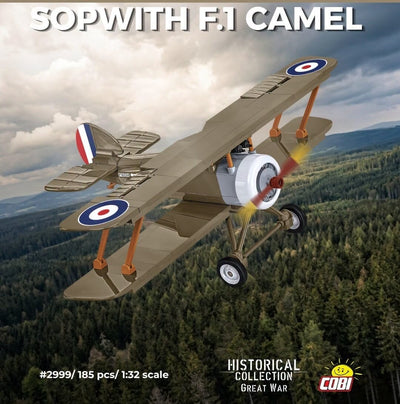 Sopwith. F.1 Camel brick plane model - COBI 2999 - 185 bricks Planes Cobi 