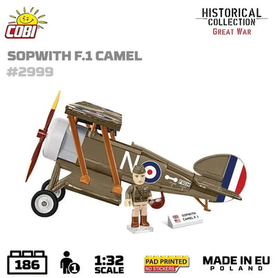 Sopwith. F.1 Camel brick plane model - COBI 2999 - 185 bricks Planes Cobi 