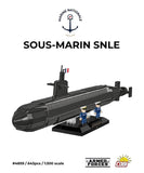 Sous-Marin SNLE submarine brick model - COBI 4859 - 643 bricks Ship Cobi 