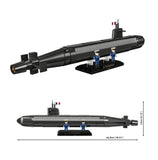 Sous-Marin SNLE submarine brick model - COBI 4859 - 643 bricks Ship Cobi 