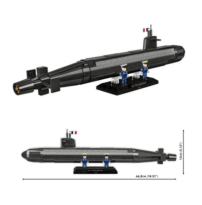 Sous-Marin SNLE submarine brick model - COBI 4859 - 643 bricks Ship Cobi 