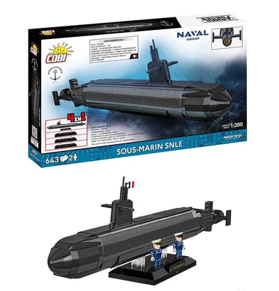 Sous-Marin SNLE submarine brick model - COBI 4859 - 643 bricks Ship Cobi 