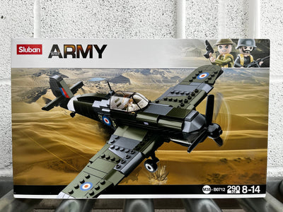 Spitfire brick plane model - SLUBAN M38-B0712 - 290 Bricks Planes sluban 