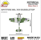 Spitfire Mk. XVI Bubbletop brick plane model - COBI 5865 - 152 bricks Planes Cobi 