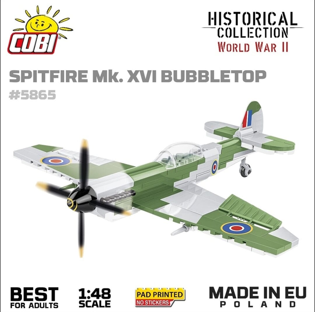 COBI Spitfire Mk. XVI Bubbletop – Avion De Chasse WWII 1:48 – 152 Pièces – Collection Historique Militaire