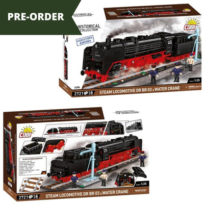 Steam Locomotive DR BR 03 & Water Crane brick model - COBI 6286 - 2721 bricks Toys & Games Cobi 