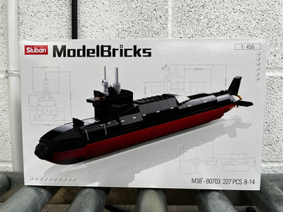 Strategic Submarine model - Sluban M38-B0703 - 269 bricks Ship SLUBAN 