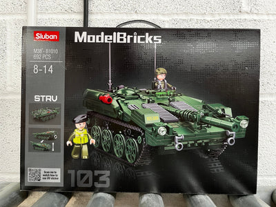 STRV103 brick tank model - Sluban M38-B1010 - 692 bricks Tank SLUBAN 