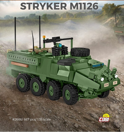 Stryker M1126 ICV brick model - COBI-2635 - 670 bricks Other Military COBI 