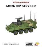 Stryker M1126 ICV brick model - COBI-2635 - 670 bricks Other Military COBI 