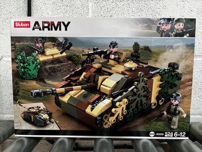 Stug Armoured Fighting vehicle brick model - Sluban M38-B0858 - 524 bricks Tank SLUBAN 