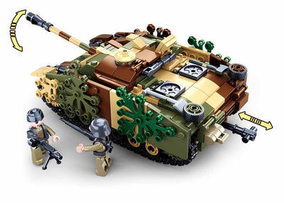 Stug Armoured Fighting vehicle brick model - Sluban M38-B0858 - 524 bricks Tank SLUBAN 