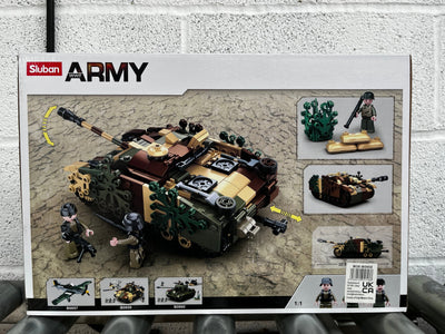 Stug Armoured Fighting vehicle brick model - Sluban M38-B0858 - 524 bricks Tank SLUBAN 