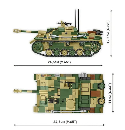 StuG III Ausf.G brick tank model - COBI 2676 - 952 bricks Tank Cobi 