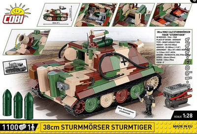 Sturmmorser Tiger "Sturmtiger" brick tank model - COBI-2585 - 1100 bricks Cobi 