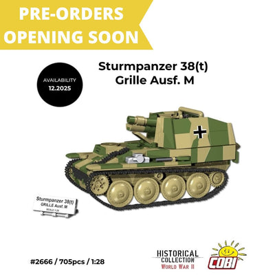 Sturmpanzer 38(t) Grille Ausf. M brick model - COBI 2666 - 705 bricks Tank Cobi 