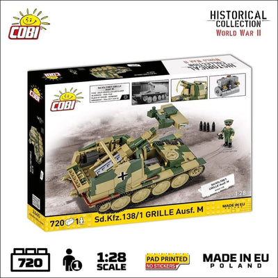 Sturmpanzer 38(t) Grille Ausf. M brick model - COBI 2666 - 720 bricks Tank Cobi 