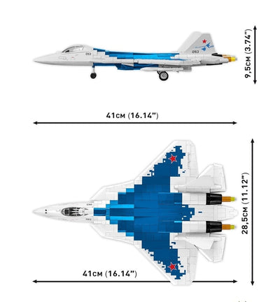 SU-57 Felon brick plane model - COBI 5909 - 900 bricks Planes Cobi 