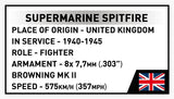 Supermarine Spitfire MK. II P7350 plane brick model - COBI 5778 - 384 bricks Planes Cobi 