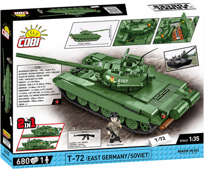 T-72 M1 DDR & RU brick tank model - COBI 2625 - 678 bricks Tank Cobi 